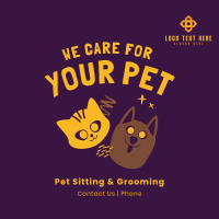 We Care For Your Pet Instagram Post Design
