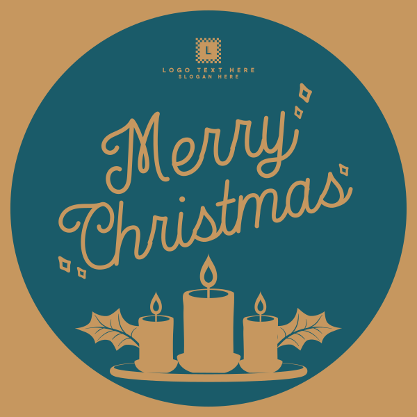 Christmas Themed Candles Instagram Post Design Image Preview