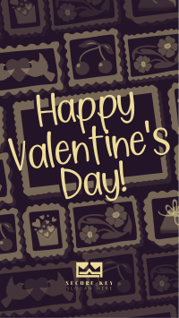 Rustic Retro Valentines Greeting Instagram reel Image Preview