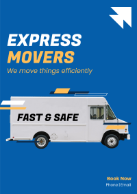 Express Movers Poster Design