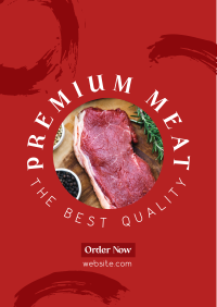 Premium Meat Poster Image Preview