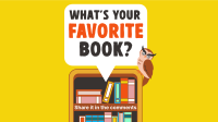 Q&A Favorite Book Facebook event cover Image Preview