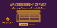 Air Conditioning Service Twitter post Image Preview