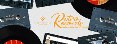 Vinyl and Casette Facebook cover Image Preview