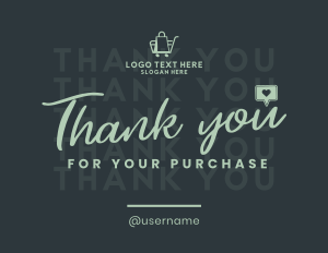 Modern Minimalist Thank You Card Image Preview
