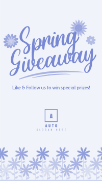 Hello Spring Giveaway Facebook story Image Preview