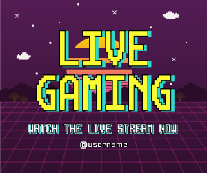 Retro Live Gaming Facebook post Image Preview