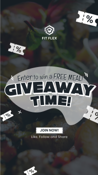 Food Voucher Giveaway Instagram story Image Preview