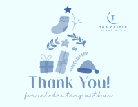 Christmas Tree Thank You Card Image Preview