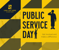 Minimalist Public Service Day Reminder Facebook post Image Preview