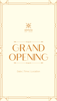 Art Deco Grand Opening Instagram story Image Preview