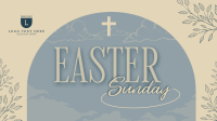 Floral Easter Sunday Video Design