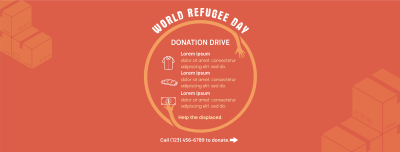 World Refugee Day Donations Facebook cover Image Preview