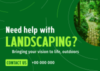 Clean Landscape Services Postcard Design