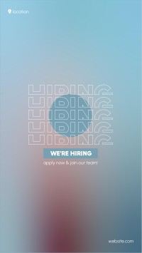 Soft Blue Hiring Facebook story Image Preview