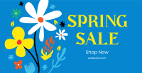 Flower Spring Sale Facebook Ad Design