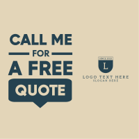 Call For A Quote Instagram post Image Preview