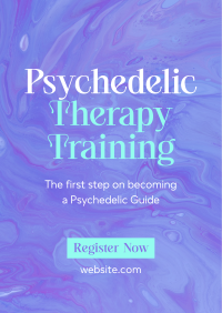 Psychedelic Therapy Training Flyer Design