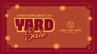 Minimalist Yard Sale Facebook Event Cover Design