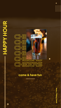 Happy Hour Facebook story Image Preview