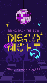 80s Disco Party Instagram reel Image Preview