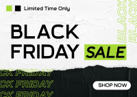 Black Fri-Yay Postcard Image Preview