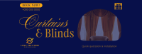 High Quality Curtains & Blinds Facebook Cover Design