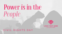 Strong Civil Rights Day Quote Animation Design