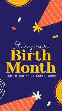 Birthday Month Promo Facebook story Image Preview
