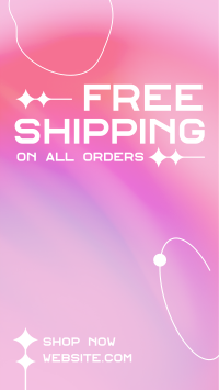 Minimal and Gradient Shipping Instagram Story Design