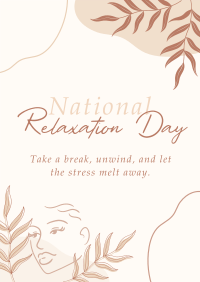 National Relaxation Day Poster Image Preview