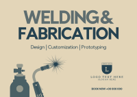 Welding & Fabrication Postcard Image Preview