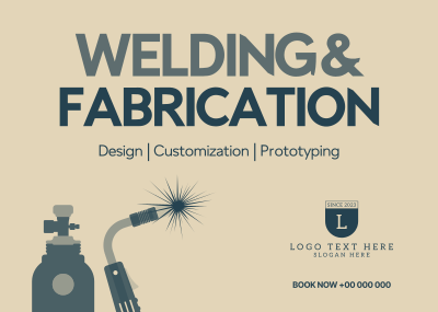 Welding & Fabrication Postcard Image Preview