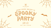 Haunted House Party Facebook Event Cover Design