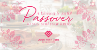 Rustic Passover Greeting Facebook Ad Design