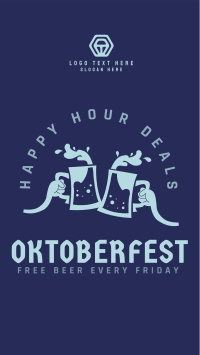 Oktoberfest Happy Hour Deals Instagram story Image Preview