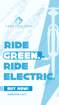 Green Ride E-bike Instagram reel Image Preview