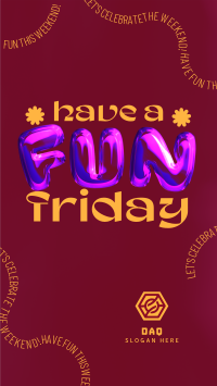 Fun Friday Balloon Facebook story Image Preview