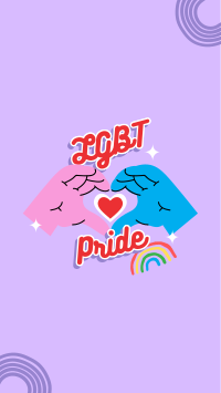 LGBT Pride Sign Instagram story Image Preview
