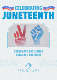 Rustic Juneteenth Greeting Poster Image Preview