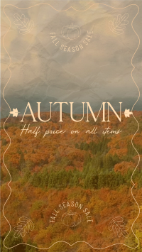 Fall Season Sale Facebook Story Design