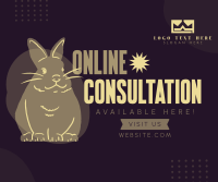 Online Consult for Pets Facebook Post Design