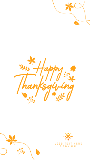 Thanksgiving Leaves Facebook story Image Preview