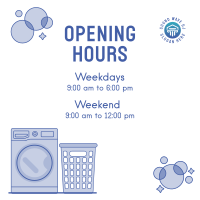 Laundry Shop Hours Instagram post Image Preview