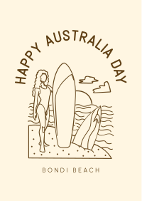 Bondi Beach Flyer Design