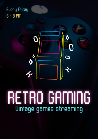 Retro Gaming Flyer Image Preview