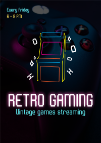 Retro Gaming Flyer Design