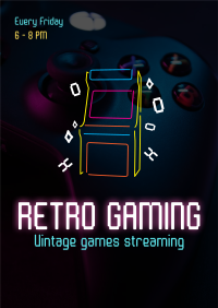 Retro Gaming Flyer Image Preview