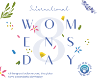 Women's Day Flower Overall Facebook Post Design