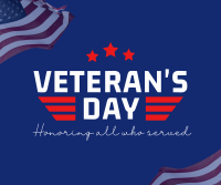 Honor Our Veterans Facebook Post Design